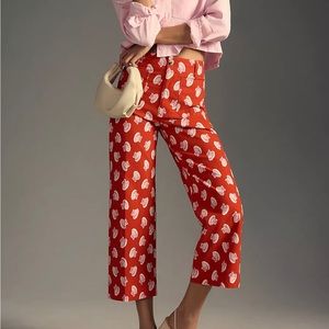 The Colette Cropped Wide-Leg Pants by Maeve